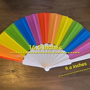 SET OF 4 Pride Rainbow Fans